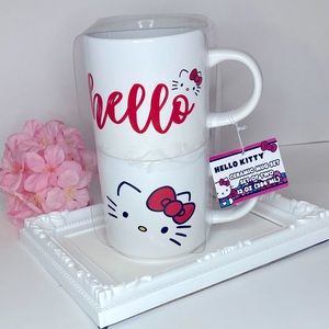 Set of 2 Hello Kitty Stacked 13 oz Mugs